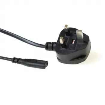 ACT Netzkabel UK-Stecker - C7 schwarz 1,8 m