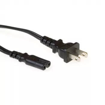 Netzkabel USA-Stecker ACT Powercord C7 schwarz 1,8 m