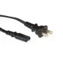 Netzkabel USA-Stecker ACT Powercord C7 schwarz 1,8 m