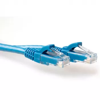 ACT Blau 15 Meter U/UTP CAT6A Patchkabel rastnasenschutz mit RJ45-Steckern