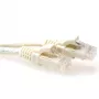 ACT Elfenbein 7 Meter U/UTP CAT6A Patchkabel rastnasenfrei mit RJ45-Steckern