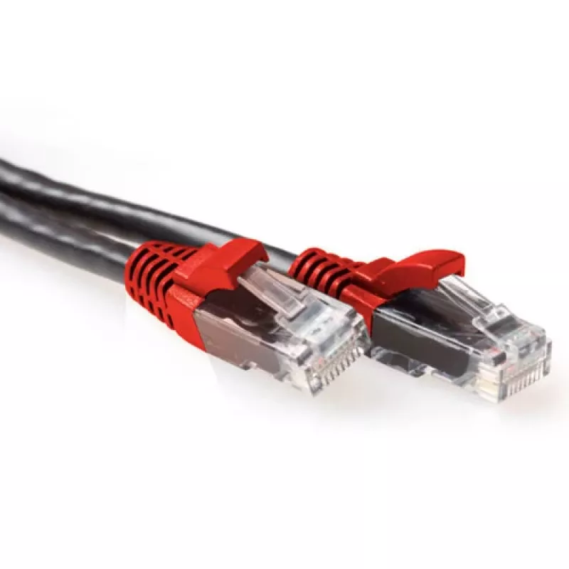ACT Schwarz 5 Meter U/UTP CAT6A Patchkabel gekreuzt mit RJ45-Steckern