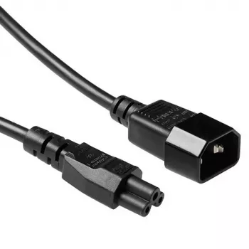 Stromkabel C14 - C5 schwarz 0,5 m ACT Powercord AK5218