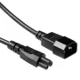 Stromkabel C14 - C5 schwarz 0,5 m ACT Powercord AK5218