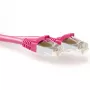 ACT Pink 10,00 Meter SFTP CAT6A Patchkabel rastnasenfrei mit RJ45-Steckern