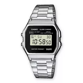 Armbanduhr Unisex Casio A158WEA-1EF Elektronisch Schwarz
