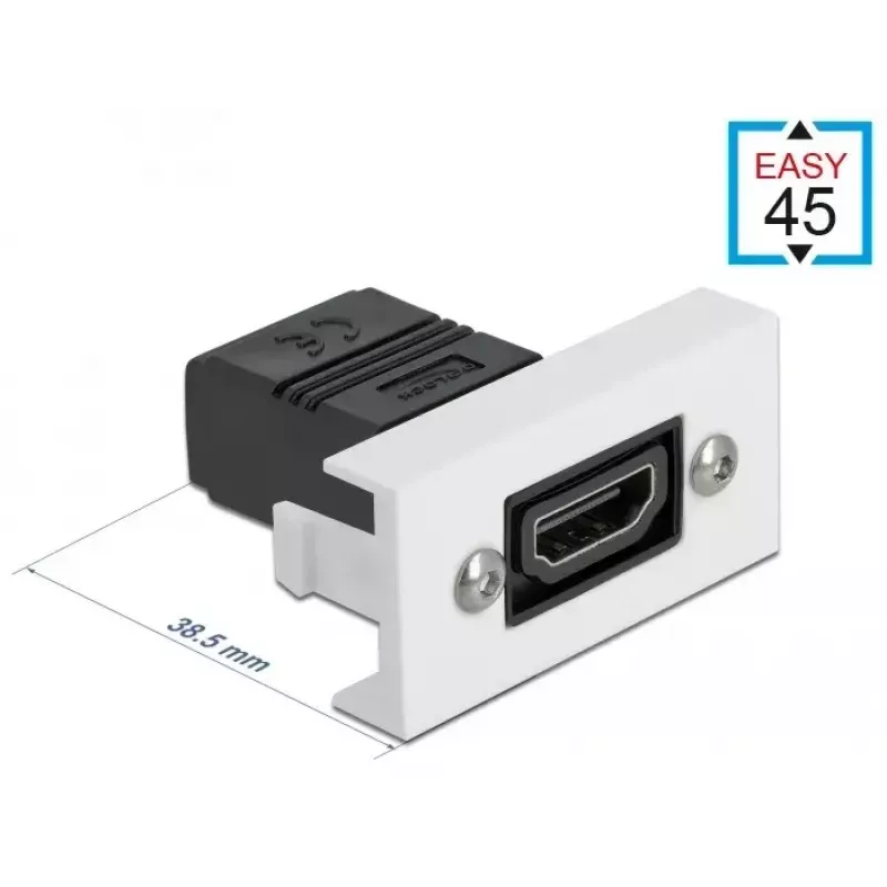 HDMI Modul DeLOCK Easy 45 gerade 22,5 x 45 mm