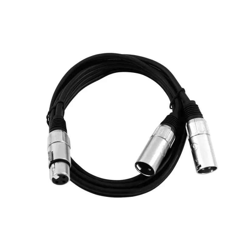 Audiokabel XLR (3-polig) 2 x XLR (3-polig) Schwarz Omnitronic 30225204