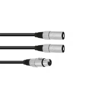 Audiokabel XLR (3-polig) 2 x XLR (3-polig) Schwarz Omnitronic 30225204