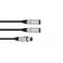 Audiokabel XLR (3-polig) 2 x XLR (3-polig) Schwarz Omnitronic 30225204