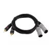 Audiokabel Omnitronic 3022522D 3 m 2 x XLR 2 x Cinch Schwarz