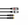 Audiokabel Omnitronic 3022522D 3 m 2 x XLR 2 x Cinch Schwarz