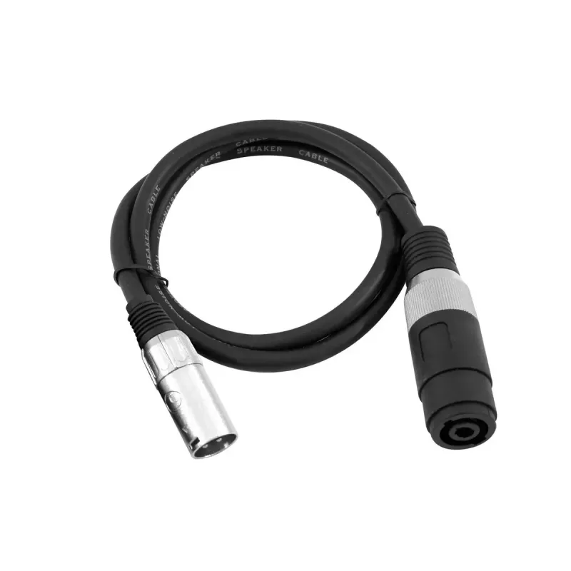 Audiokabel Omnitronic 30225590 Speakon XLR 1 m Schwarz