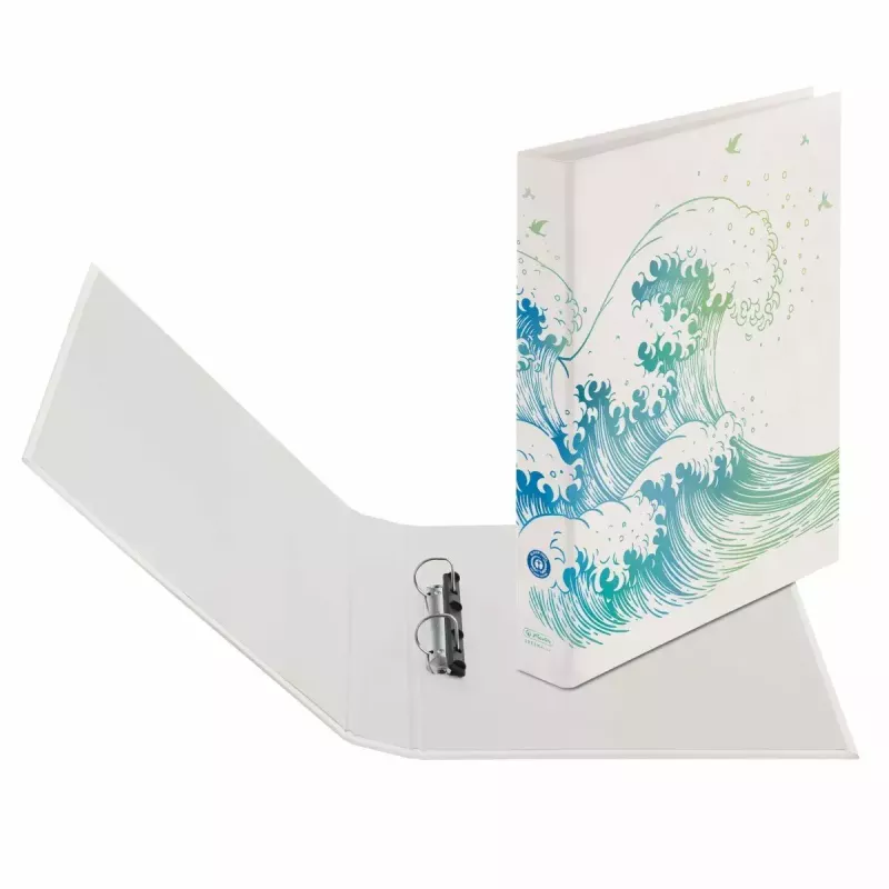 Ringbuch A4 Herlitz 50033416 Blau Grün Weiß