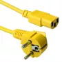 ACT Netzkabel CEE 7/7 Stecker (gewinkelt) - C13 gelb 5 m
