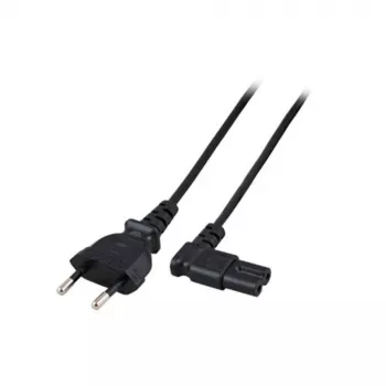 Netzkabel Euro-Stecker - C7-Buchse abgewinkelt links/rechts schwarz 3 m ACT AK5421