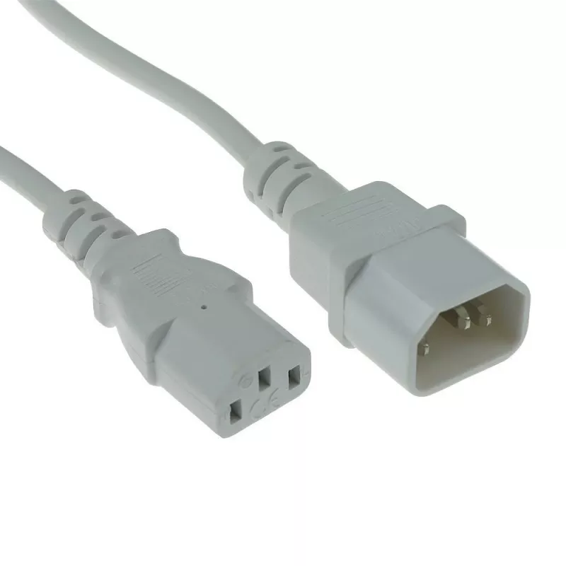 Netzkabel C13 - C14 weiß 0,3 m ACT AK5422