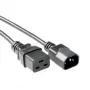 Netzkabel C14 - C19 schwarz 0,5 m ACT Powercord AK5438