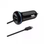 Mobiles Ladegerät 2GO 797170 Universal Schwarz Zigarettenanzünder Auto 12/24V USB 1,4m