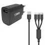 Mobiles Ladegerät 2GO 797257 Universal Schwarz AC Innenbereich 5V
