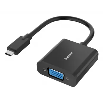 Hama 00300088 Videokabel-Adapter USB Typ-C VGA (D-Sub) Schwarz