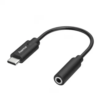 Hama 00300094 Audiokabel 3,5 mm USB-Typ-C Schwarz