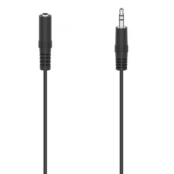 Audiokabel Hama 00305029 2,5 m 3,5 mm Stecker auf Buchse Schwarz