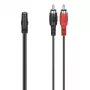 Audiokabel Hama 00305040 3,5 mm Buchse auf 2 x Cinch-Stecker Schwarz