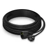 ACT Stromverlängerungskabel CEE 7/7 Stecker (abgewinkelt) - CEE 7/7 Buchse schwarz 10 m