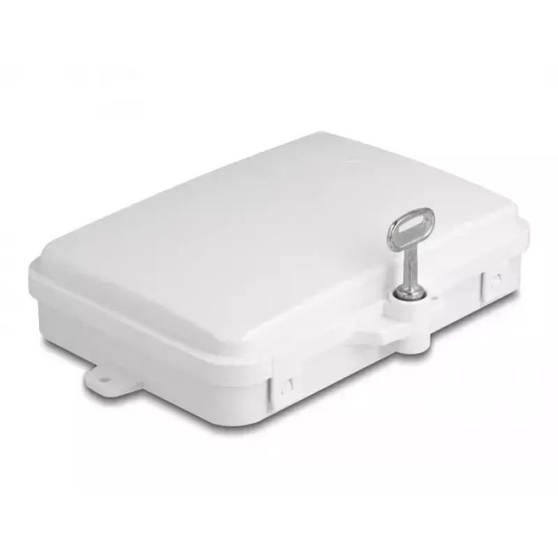 DeLOCK Glasfaser-Verteilerbox 6 Ports IP65 wasserdicht Weiß