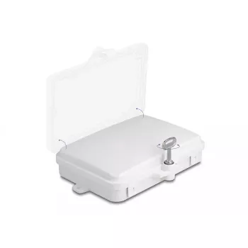 DeLOCK Glasfaser-Verteilerbox 6 Ports IP65 wasserdicht Weiß