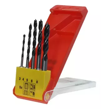 Bohrerset KWB 513900 5 Stück für Hartholz und Weichholz