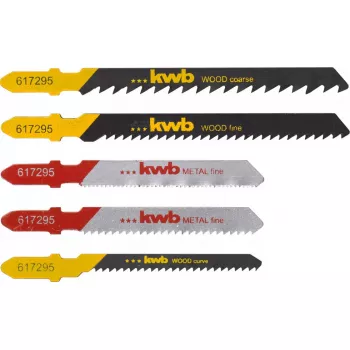 Stichsägeblatt KWB 617295 Kohlenstoffstahl HCS 5 Stück