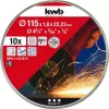 Trennscheiben-Set kwb 712021 Dünne Trennscheibe Flachzentrum 10 Stück