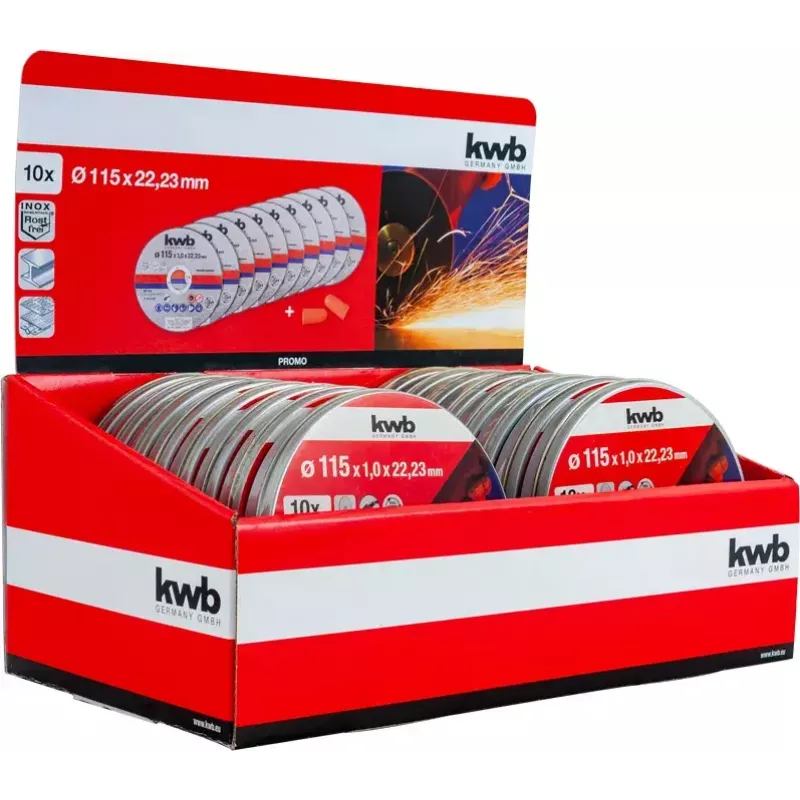 Trennscheiben-Set kwb 712021 Dünne Trennscheibe Flachzentrum 10 Stück