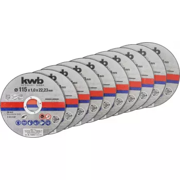 Trennscheiben-Set kwb 712021 Dünne Trennscheibe Flachzentrum 10 Stück