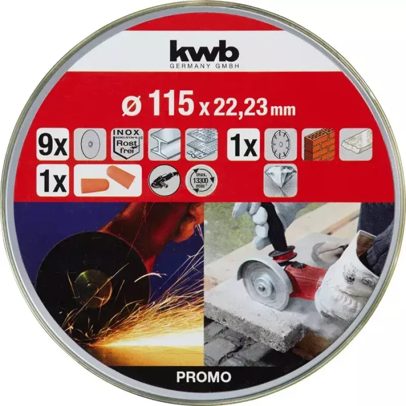 Trennscheibe kwb Thin+Diamond Trennscheiben Flachmitte für Ziegel Marmor Stahl Stein