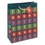 Geschenktüte Sigel GT046 Grün Rot Violett 260x120x330 mm
