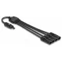 Kabelverteiler DeLOCK DL4 Solar Splitterkabel 1 x Buchse auf 4 x Stecker 50 cm Schwarz