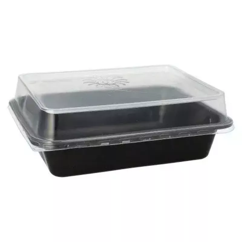 Einweg-Lebensmittelbehälter Papstar 96552 Polypropylen Schwarz 227x178x45mm
