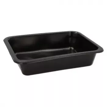 Einweg-Lebensmittelbehälter Papstar 96552 Polypropylen Schwarz 227x178x45mm