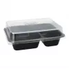 Einweg-Lebensmittelbehälter Papstar 96553 Polypropylen Schwarz 227x178x45mm