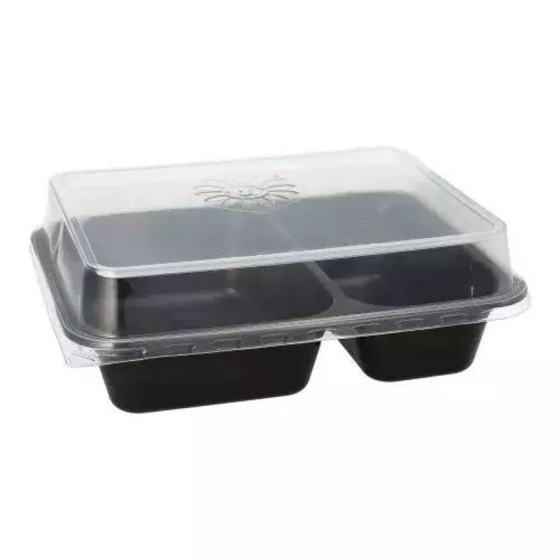 Einweg-Lebensmittelbehälter Papstar 96553 Polypropylen Schwarz 227x178x45mm