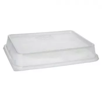 Papstar 96555 Einweg-Lebensmittelaufbewahrungsbehälter Transparent PET 234x187x20mm