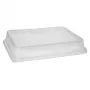 Papstar 96555 Einweg-Lebensmittelaufbewahrungsbehälter Transparent PET 234x187x20mm