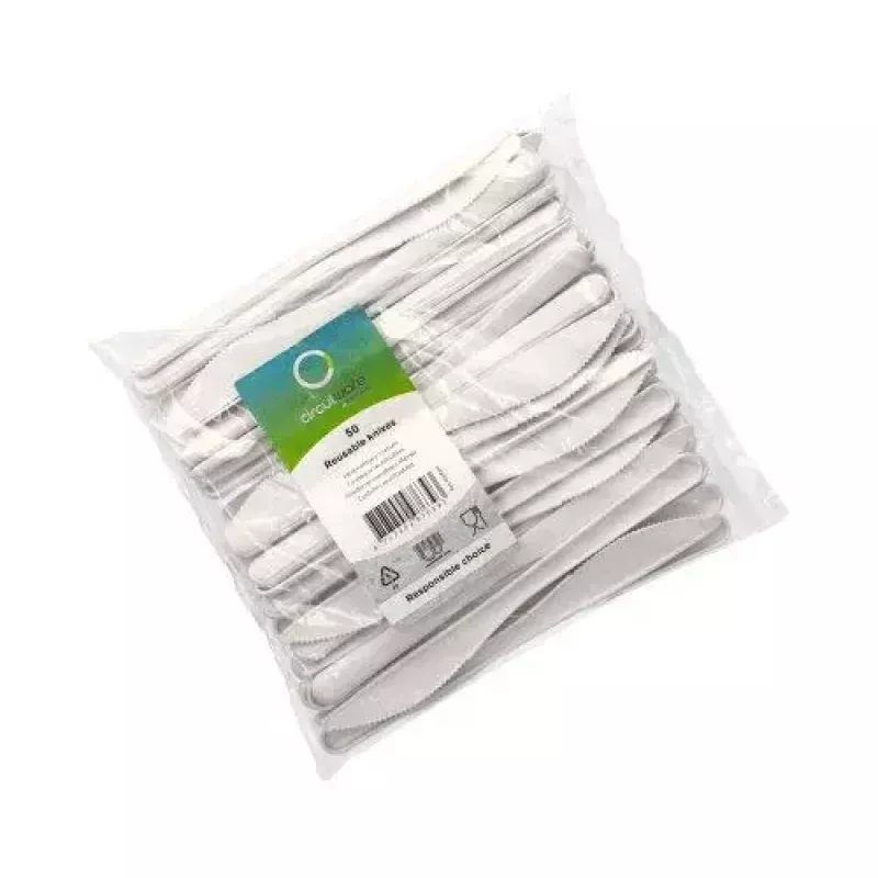 Einweg-Gabel Papstar 96428 Polypropylen 50 Stück Weiß 185 mm