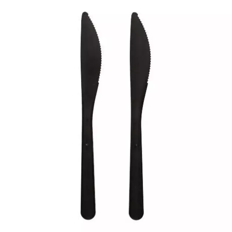 Einweggabel Papstar 96436 Polystyrol 50 Stück Schwarz 185 mm