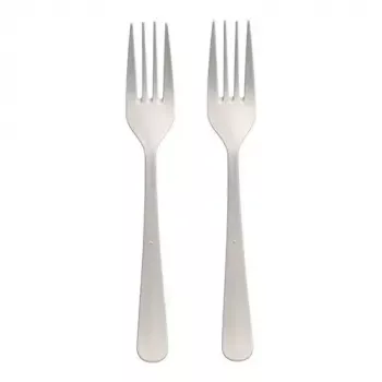 Einweggabeln Papstar 96462 Polypropylen 100 Stück Weiß 190 mm