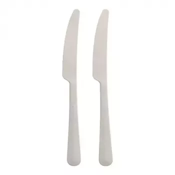 Einwegmesser Papstar 96463 Weiß Polypropylen 197 mm