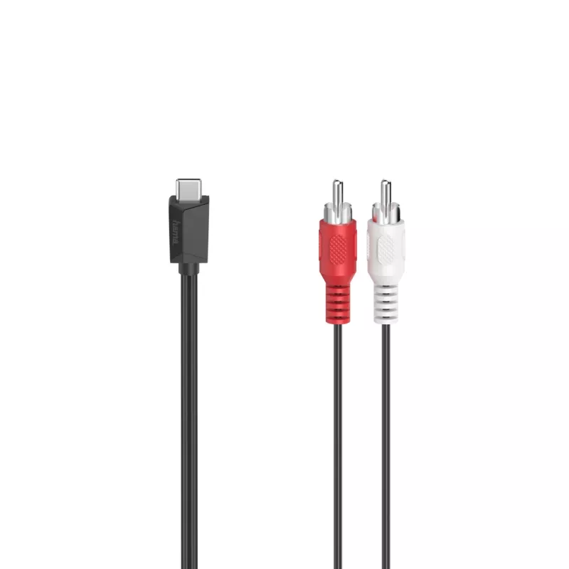Hama 00200730 Audiokabel 1,5 m RCA USB Schwarz